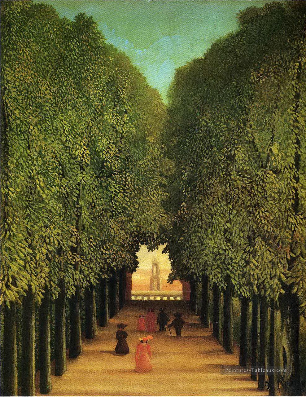 ruelle dans le parc de Saint Cloud 1908 Henri Rousseau post impressionnisme Naive primitivisme Peintures à l'huile